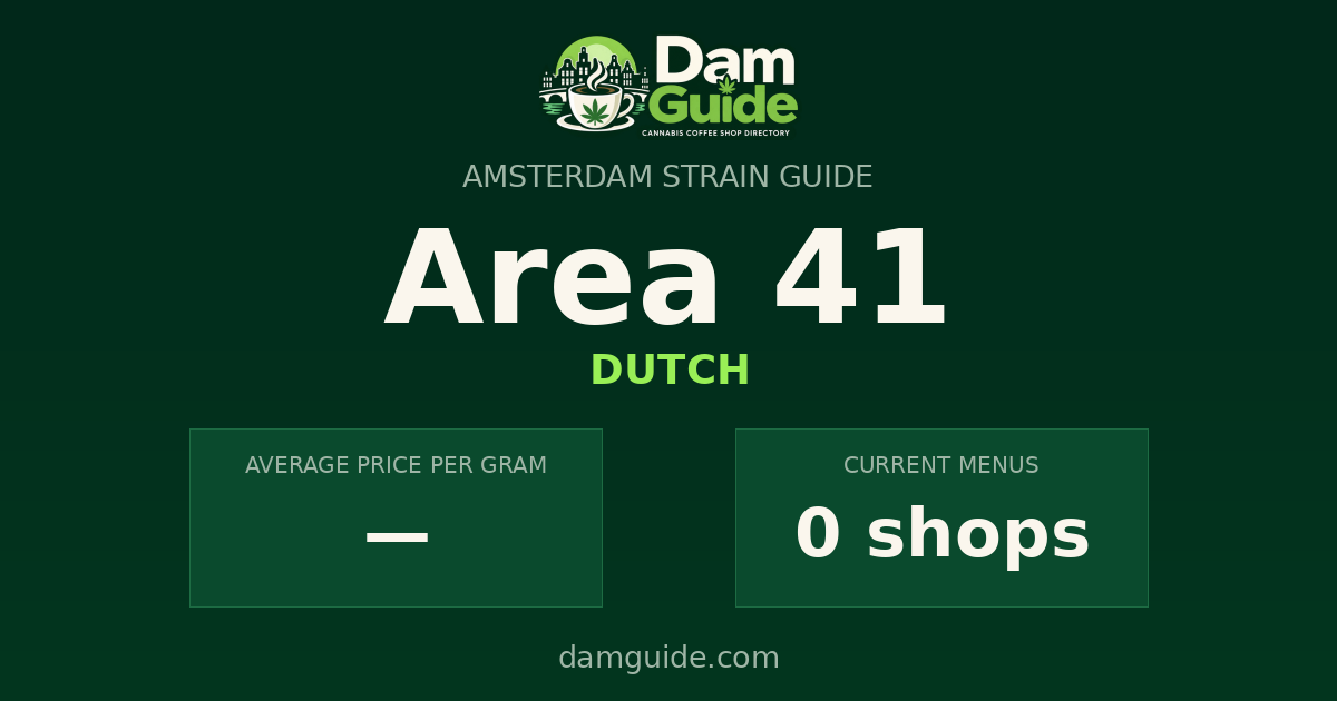 Area 41: average price and number of shops