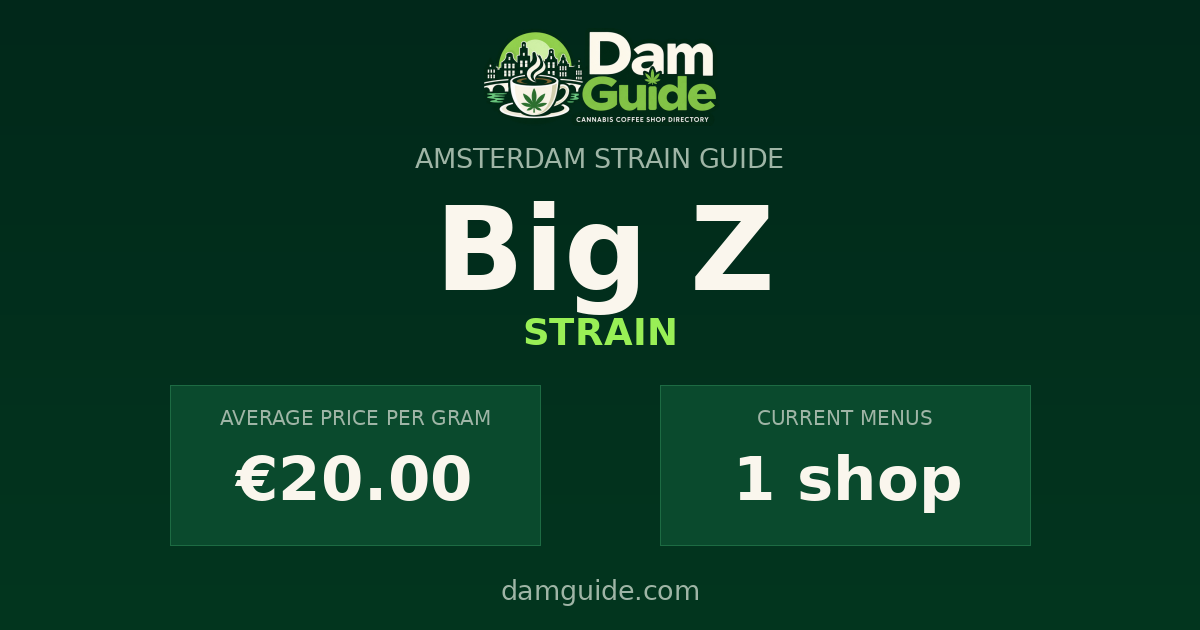 Big Z: average price and number of shops
