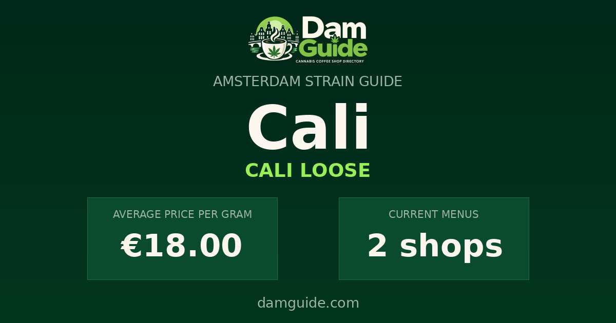 Cali: average price and number of shops