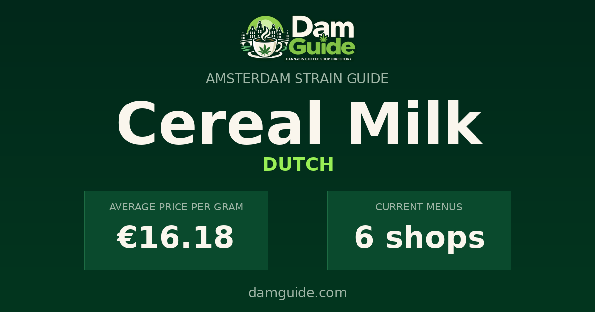 Cereal Milk: average price and number of shops
