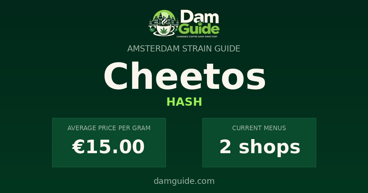 Cheetos: average price and number of shops