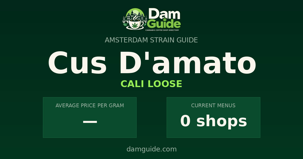 Cus D'amato: average price and number of shops
