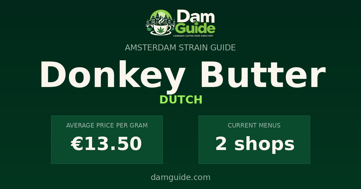 Donkey Butter: average price and number of shops