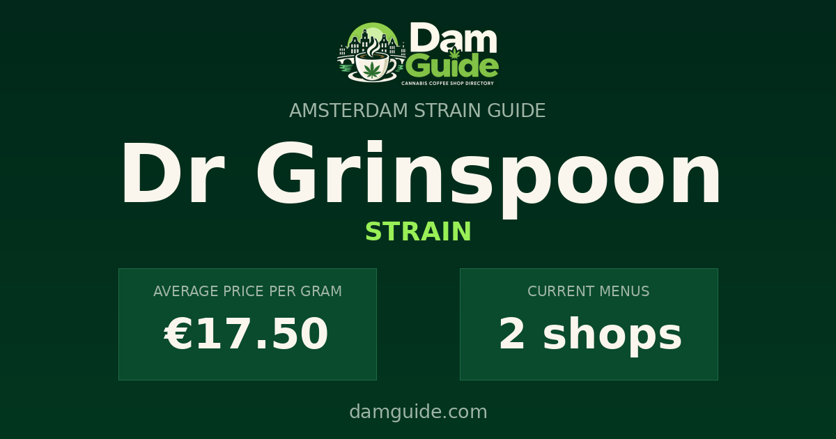Dr Grinspoon: average price and number of shops