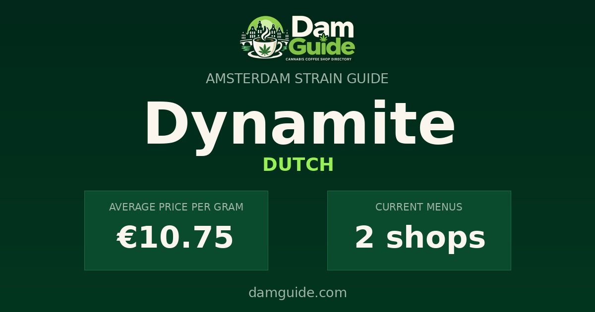 Dynamite: average price and number of shops
