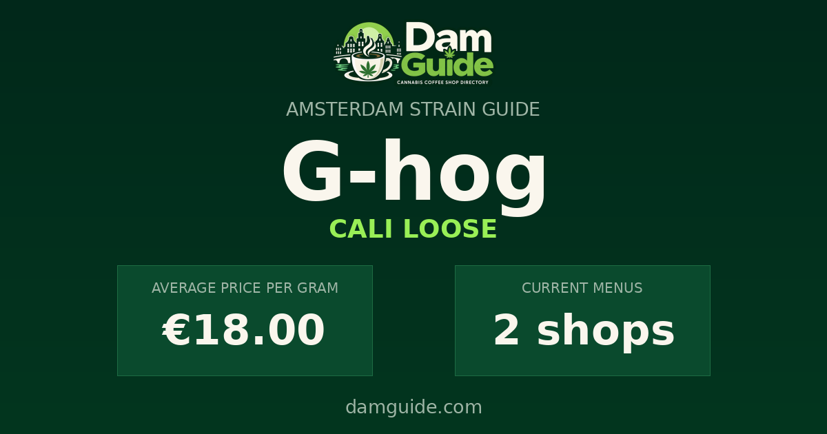 G-hog: average price and number of shops