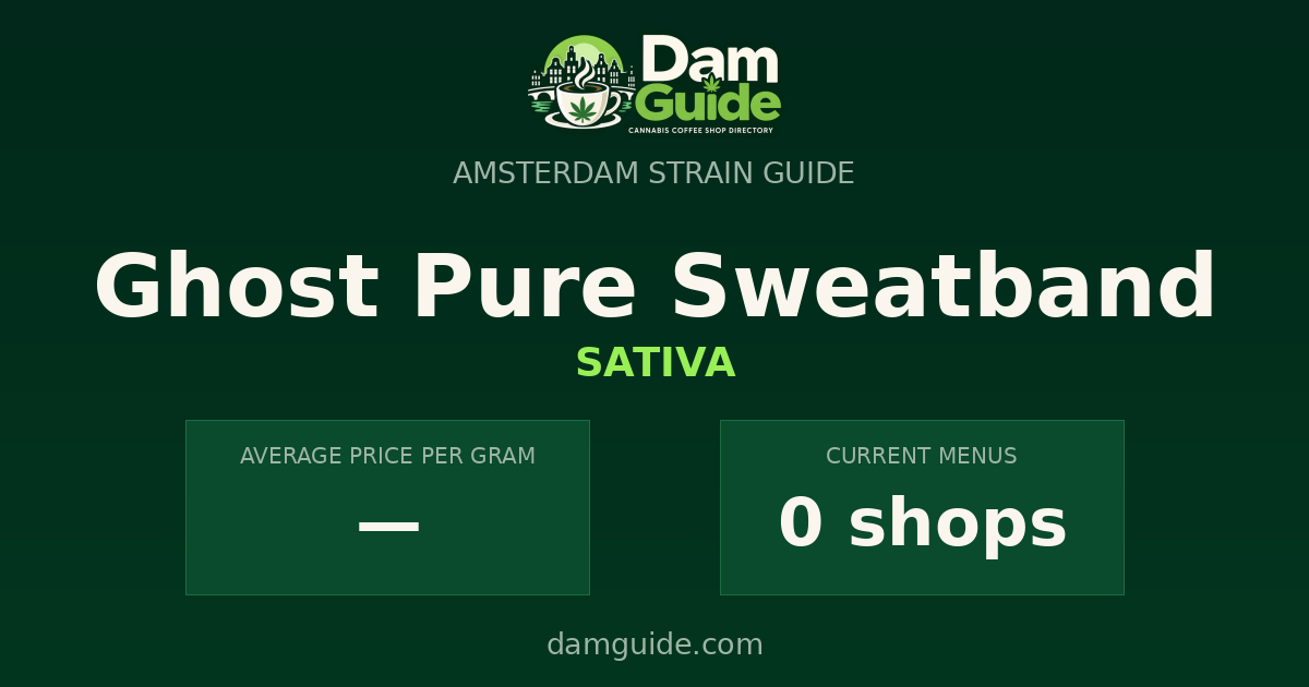 Ghost Pure Sweatband: average price and number of shops