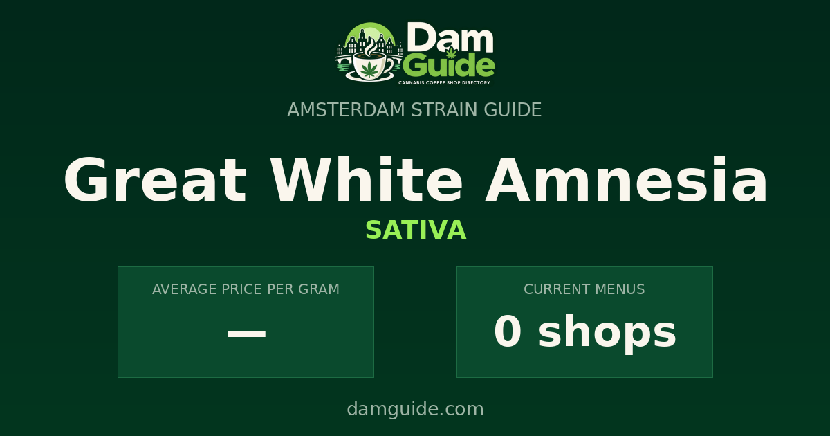 Great White Amnesia: average price and number of shops