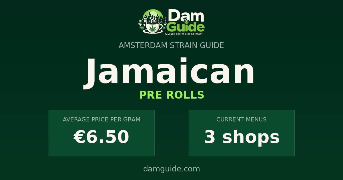 Jamaican: average price and number of shops