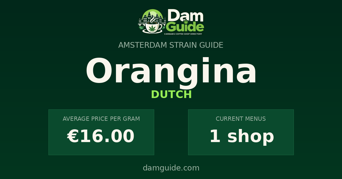 Orangina: average price and number of shops
