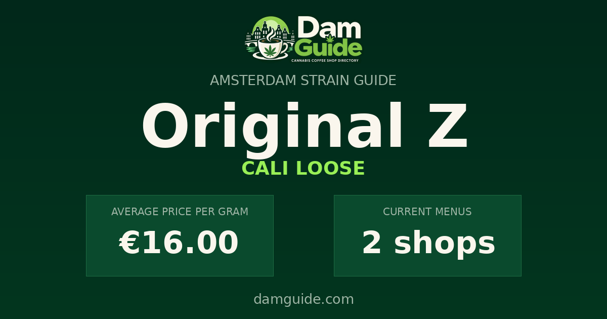 Original Z: average price and number of shops