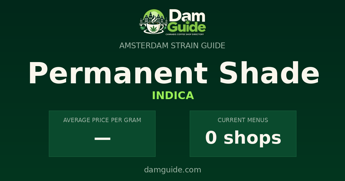 Permanent Shade: average price and number of shops