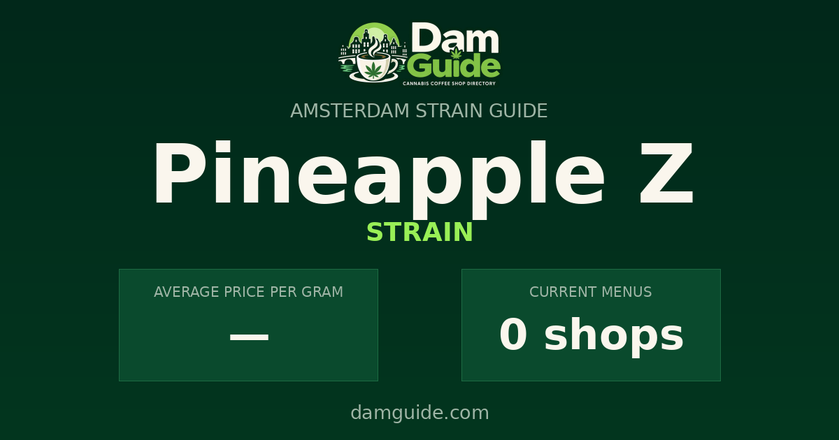 Pineapple Z: average price and number of shops