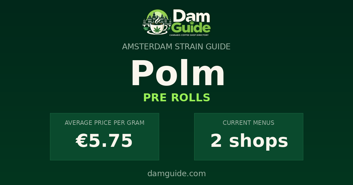 Polm: average price and number of shops