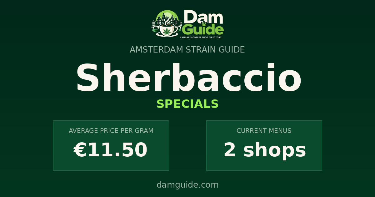 Sherbaccio: average price and number of shops