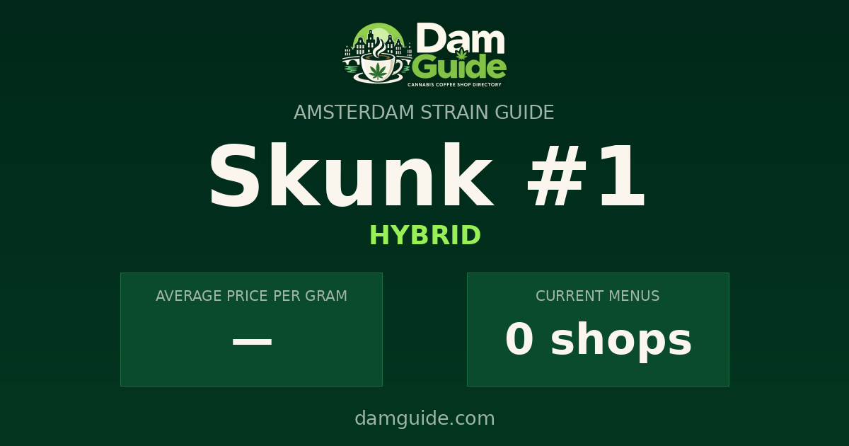 Skunk #1: average price and number of shops