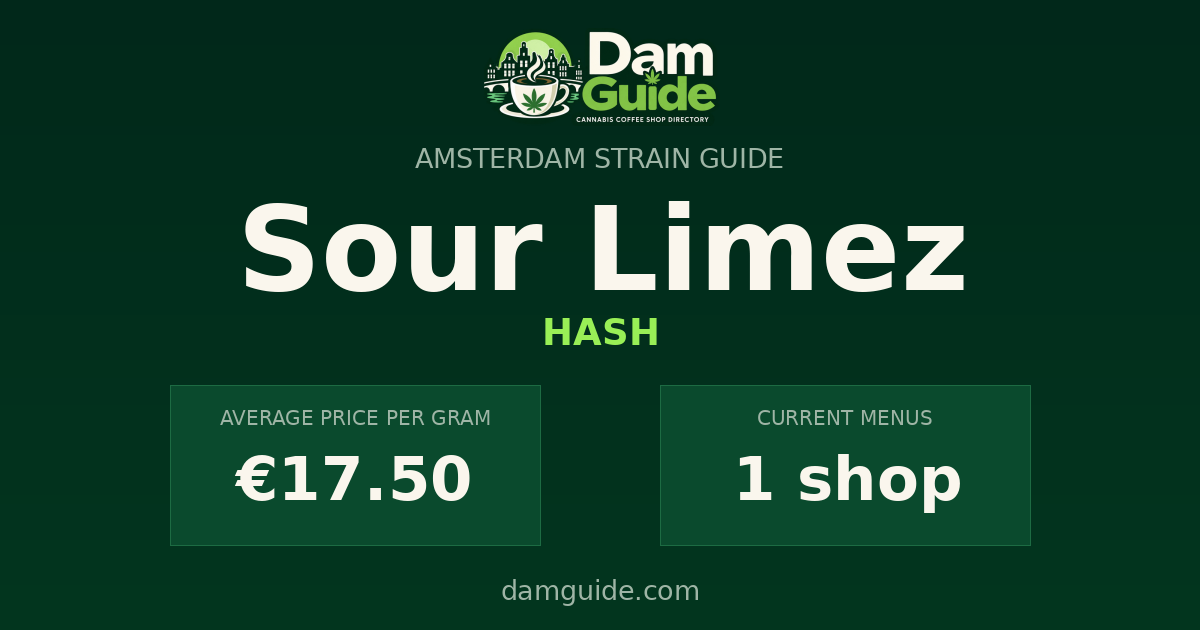 Sour Limez: average price and number of shops
