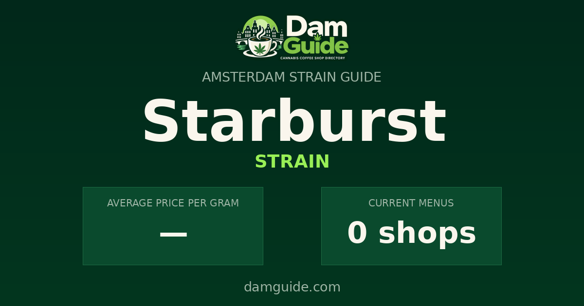 Starburst: average price and number of shops