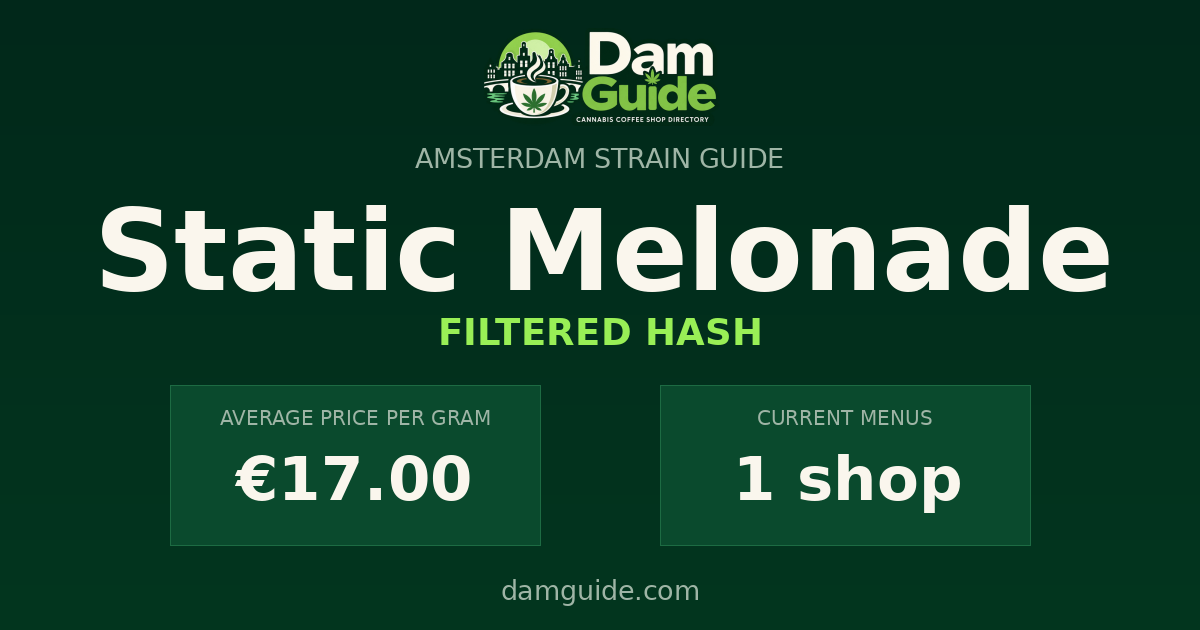 Static Melonade: average price and number of shops