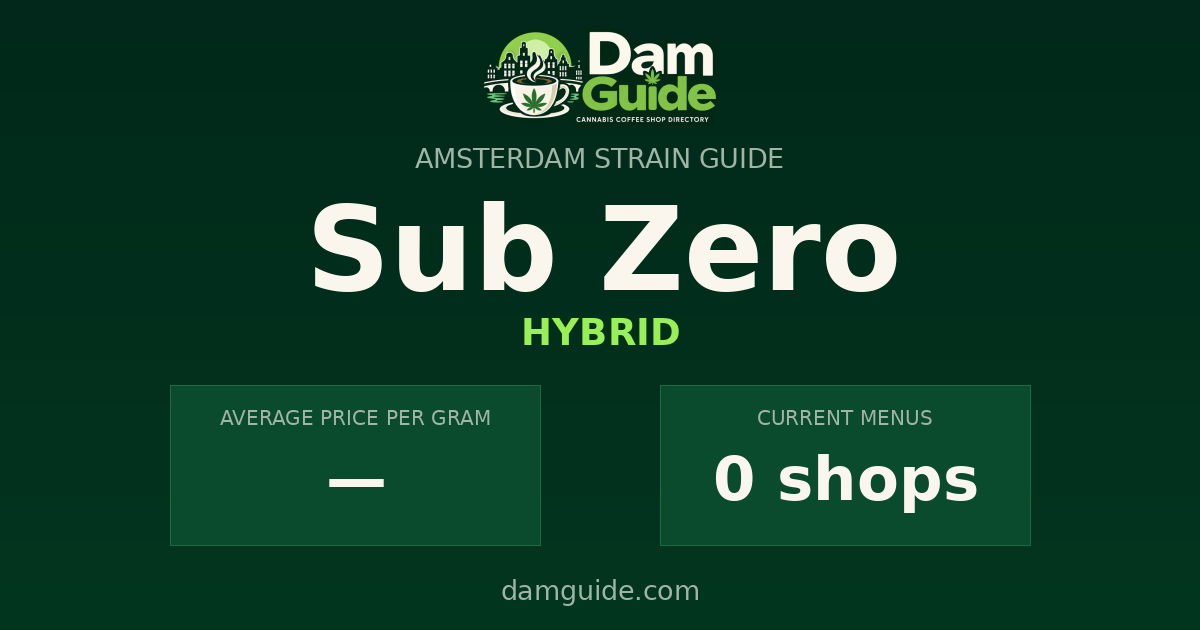 Sub Zero: average price and number of shops