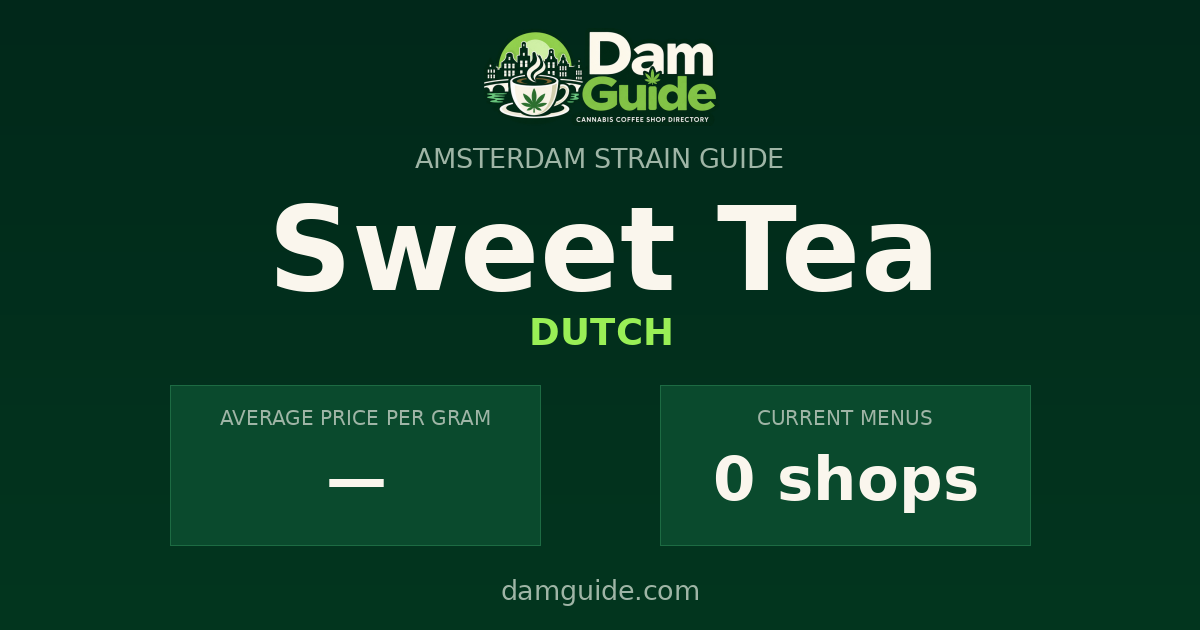 Sweet Tea: average price and number of shops