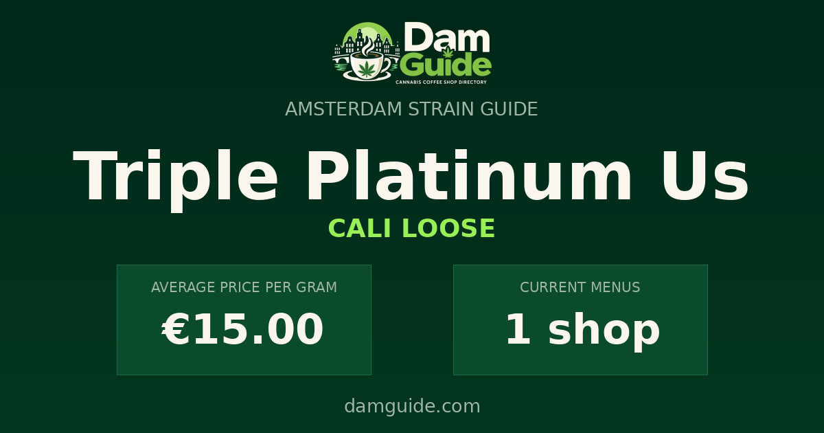 Triple Platinum Us: average price and number of shops