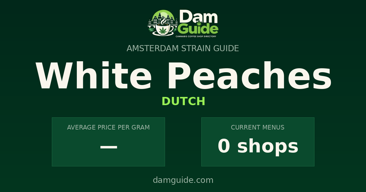 White Peaches: average price and number of shops
