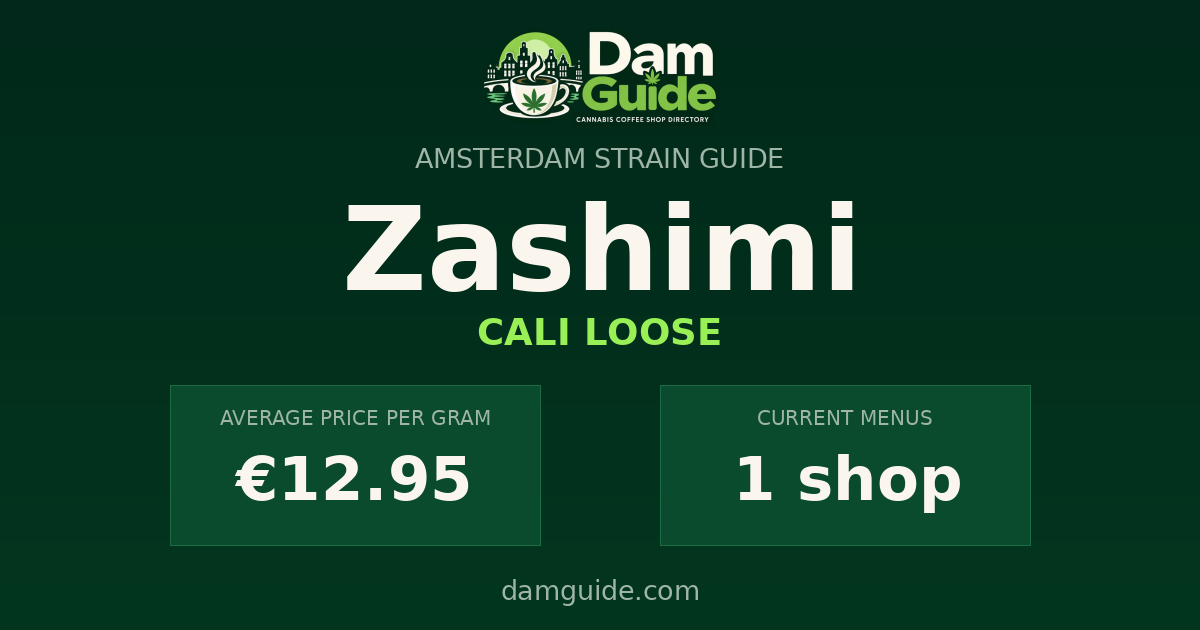 Zashimi: average price and number of shops