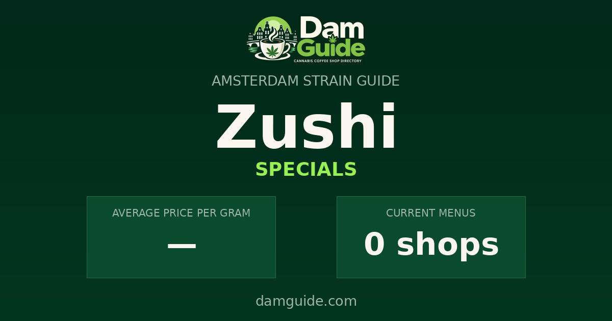 Zushi: average price and number of shops